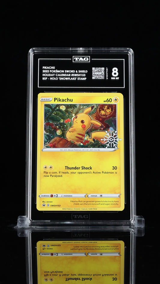 Pikachu SWSH153 (TAG 8) Holiday Calendar 2022 Pokémon SWSH Black Star Promos